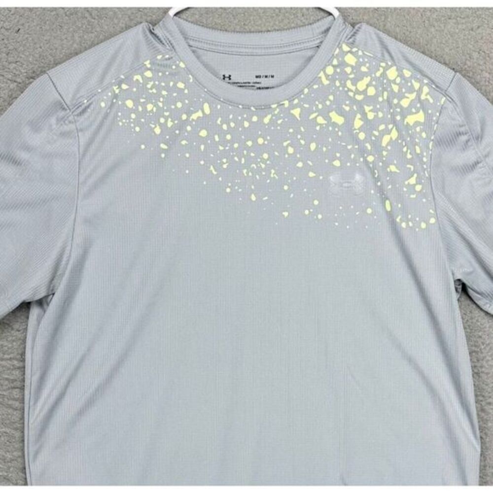 Under‎ Armour Shirt Adult Medium Heat Gear Grey Speed Stride Fitted T-Shirt Mens